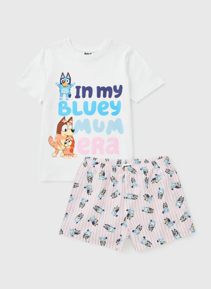 Matalan Bluey Mum Short Pyjama Set